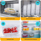 34 PCS Food Storage Containers with Lids Airtight(17 Lids &17 Containers) - Image 6