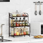 EKNITEY Bathroom Organizer Shelf Countertop - 3 Tier Spice Rack No Assembly - Image 3