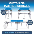 Spicy Shelf 3.0 - Expandable 2 Tiered Spice Rack Organizer for Cabinet & Pantry - Kitchen Seasoning Organizer - Cabinet Spice Racks for Inside Cabinets (Spicy Shelf Premium) - Home Organization - Image 2