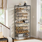 10 Tier Metal Shoe Rack with Wood Top, 30-40 Pairs - Image 5