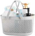 rejomiik Portable Plastic Shower Caddy Basket with Handles, Gray by rejomiik