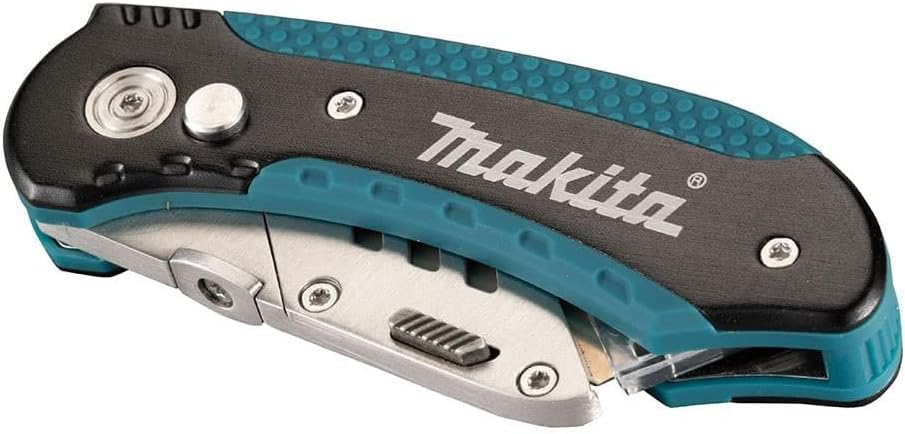 Makita Quick Change Folding Utility Knife with 10 Blades - Image 2
