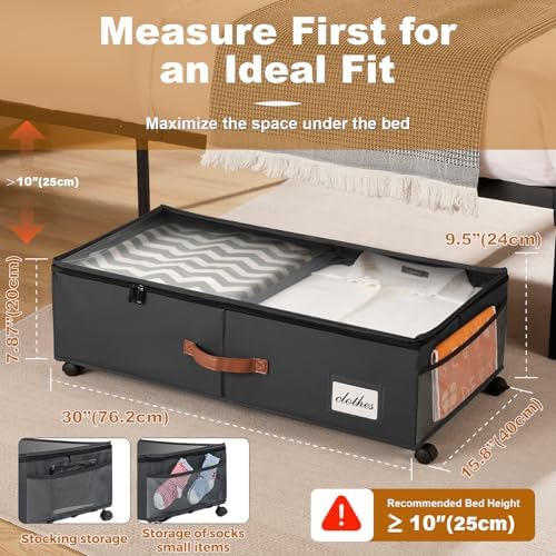 Under Bed Storage Container for Bedroom: - Image 4