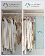 SONGMICS 30-Pack Pants Hangers, Velvet Hangers with Adjustable Clips - Image 4