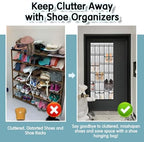 Kotkn 30 Compartment Breathable Mesh Pocket Over the Door Hanging Over the door shoe organizer Shoe rack Over door shoe organizer Hanging shoe organizer (White, 30) - Image 7