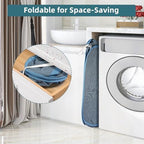 Collapsible Laundry Baskets, Tear Proof Pop Up Laundry Hamper with Dual Handles, Durable Foldable Laundry Basket, Easy to Carry Laundry Hamper for Home, Laundry Room, Bedroom, Dorm, Travel Blue - Image 3