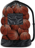 BROTOU Extra Large Mesh Ball Bag, Drawstring Socce Bag for Coach by BROTOU