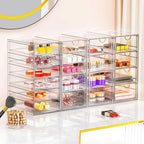 YFXCVSL 6-Pack Acrylic 31-Drawer Storage & Makeup Organizer for Desk - Image 4