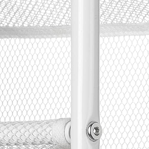 Whitmor 36 Pair Over the Door Shoe Rack, 12 Tier Hanging Shoe Organizer, Heavy Duty Metal & Mesh Shoe Holder, Hanging Shoe Rack for Closet Organizer & Storage, 74" L x 21.7" W x 7.5" H, White - Image 6