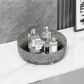 360 Rotating Makeup Organizer, Cosmetics Lazy Susan Spinning Skincare Storage for Vanity, Turntable Perfume Trays for Dresser Bathroom Countertop and Kitchen (Gray) by JUPITERWARRIOR