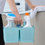 rejomiik Plastic Shower Caddy, Portable Shower Basket with Handle, Blue - Image 5