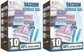 10 Jumbo Vacuum Storage Bags for Bedding, Vacuum Seal Bags for Clothing (Pack of 2) by HIBAG