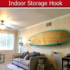 Kayak Storage Hooks, Wall Mount Garage Canoe Storage Hangers for Kayaks or Paddleboards, Heavy Duty Wall Rack - Image 5