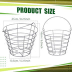 Wettarn Bulk Metal Wire Golf Ball Basket with Handle Stainless Steel Golf Basket Ball Holder Container for Summer Storage Practice Accessories - Image 3