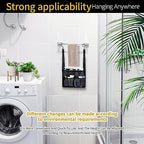 4 Storage Pockets Adjustable Hanging Mesh Bathroom Bag, Shower Caddy College with Hooks, Applied to College Dorm Rooms, Gym, Swimming and RV Travel (Black) - Image 6