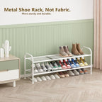 LINZINAR 2 Tier Long Shoe Rack for Closet Metal Shoe Organizer for Entryway - Image 5