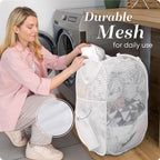 Handy Laundry Mesh Pop Up Laundry Hamper Foldable Basket 2-Pack - Image 5