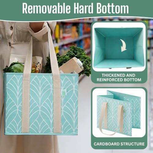 VENO 3 Pack Heavy Duty Reusable Grocery Shopping Bags Utility Tote - Image 5