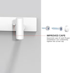 VAEHOLD Hat and Coat Wall Mount Rack - Hooks for Robes, Bags, Keys, and Towels - Bathroom Towel Hanger Organizer (White, “T“ Shape 3 Hooks 1 Pack) - Image 5