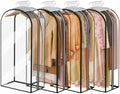 Garment Bags for Hanging Clothes 40” Long,Ultra Clear Suit Bags for Closet Storage, Moving Organization, Travel Covers with 10" Gussets for Coat, Dress, Shirt and Sweater - 4 PCS by Ramota