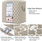 Storage Bags 2 Pack 100L Clothes Organization and Storage Containers | Large Blanket for Comforters,Bedding, Foldable Organizer with Reinforced Handle, Clear Window, Sturdy Zippers - Image 2