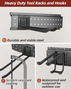 Garage Tool Organizer Wall Mount, 64in Tool Rack, 560LBS Capacity - Image 5