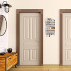 Mail Organizer Wall Mount with 4 Key Hooks, Rustic Wooden Hanging Mail Sorter Farmhouse Key Holder for Wall Decoration, 2-Slot Wall File and Magazines Bill Letter Holder - Image 6
