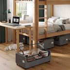 Under Bed Storage, Tall Size Under Bed Storage With Wheels, Under bed Shoe Storage, Metal Frame, 90L Capacity, Storage Drawers for Bedroom - Image 5
