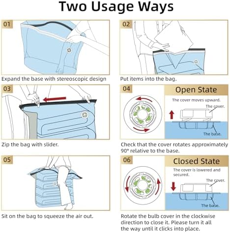 TAILI Vacuum Storage Bags 4 Pack, Extra Large Cube (40x28x18x18 Inch),Cream - Image 4