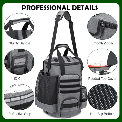 Baseball Bucket Bag, Softball Coaches Bags Fit 6 Gallon Buket - Image 4
