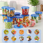 [12 Pack-24 Oz] Freezer Storage Containers Set, Small Plastic Containers with Twist Top Lids, Reusable Soup Containers for Meal Prep, Lunch, Leftovers - Image 2