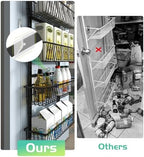 Mefirt 8-Tier Black Over The Door Pantry Organizer, Hanging Shelves - Image 6