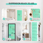 WVM Over the Door Shoe Organizer with 35 Breathable Mesh Pockets, Hanging Shoe Organizer for Door with 4 Metal Hooks, Large Capacity Closet Storage for Shoes, Accessories - Image 5