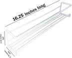 Evelots Over the Door Spice Rack Organizer, 6-Tier, Holds 54 Spices, White - Image 7