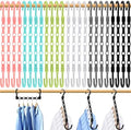 College Dorm Room Essentials, Closet Organizers and Storage, Magic Hangers Space Saving with 360° Swivl Hooks for 120 Clothes, Plastic Clothes Hanger, Organization Home Apartment Essentials, 24 Pack by MSHALADE