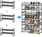 Simple Trending 2-Tier Stackable Shoe Rack, Black - Image 5