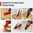 STEELITE Retractable Utility Knife, Heavy Duty Box Cutter with 13 Blades - Image 6