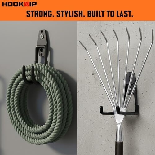 13 Pack Heavy Duty Garage Hooks, Wall Mounted Tool Hangers - Image 6