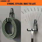 16 Pack Heavy Duty Garage Hooks, Wall Mounted Tool Hangers - Image 6
