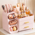 Large Capacity Makeup Organizer Countertop with Makeup Brush Holder for Vanity, Thickened Material, Bathroom Countertop Organizer Skin Care Perfumes Storage, Teen Girl Gifts for 12-23 Year by Unknown