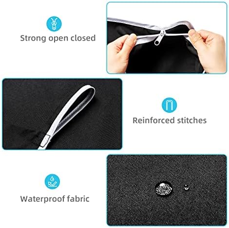 KEEPJOY XL 2-Pack Door Hanging Laundry Hamper, Size 36.5X22.5 Inch Door Hamper Bag with Large Opening and Sturdy Hooks for All Family Laundry Storage bag (Black-2Pack) - Image 4