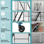 Upgraded Shopping Cart for Groceries,330LBS Jumbo Grocery Cart - Image 2