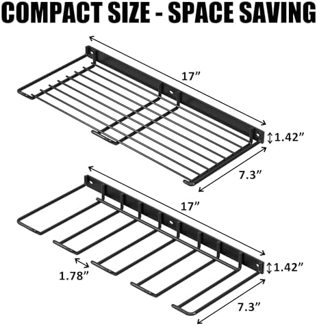 UNITEDPOWER Wall Mounted Drill Rack & Tool Shelf, Power Tool Organizer Holder, Heavy Duty Utility Storage Rack for Cordless, Battery Powered Hand Tools, Workshop, Shed, Garage - Image 2