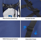 BALEINE 120L Laundry Bag Backpack, 900D Oxford Fabric Large Travel Laundry Bags with Shoulder Straps and 2 Mesh Pockets for College Dorm, Apartment, Laundromat (Navy, 120L) - Image 5
