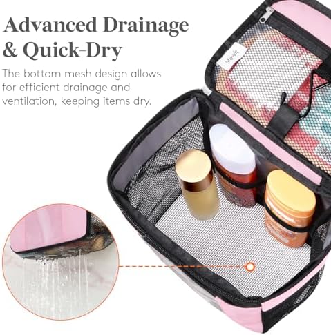 Lifewit Mesh Shower Caddy, Hanging Bathroom Organizer with PVC Phone Bag - Image 5