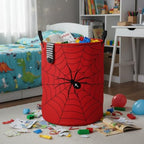 Baby Laundry Basket Baby Nursery Hamper Kids Laundry Basket Toy Storage Bin for Boys Room Decor Gift Baskets for Bedroom Bathroom(Spider Web) - Image 4