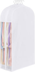 43 Inch Cotton Garment Bag for Hanging Clothes and Storage, 1 Pack by Kntiwiwo