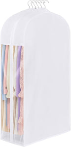 43 Inch Cotton Garment Bag for Hanging Clothes and Storage, 1 Pack by Kntiwiwo