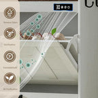 ChooChoo Shoe Storage Cabinet with 2 Flip Drawers for Entryway - Image 4