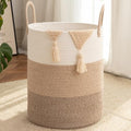 OIAHOMY 60L Nursery Hamper Laundry Basket Laundry Hamper Gradient Brown by MasterofSpaceOptimization